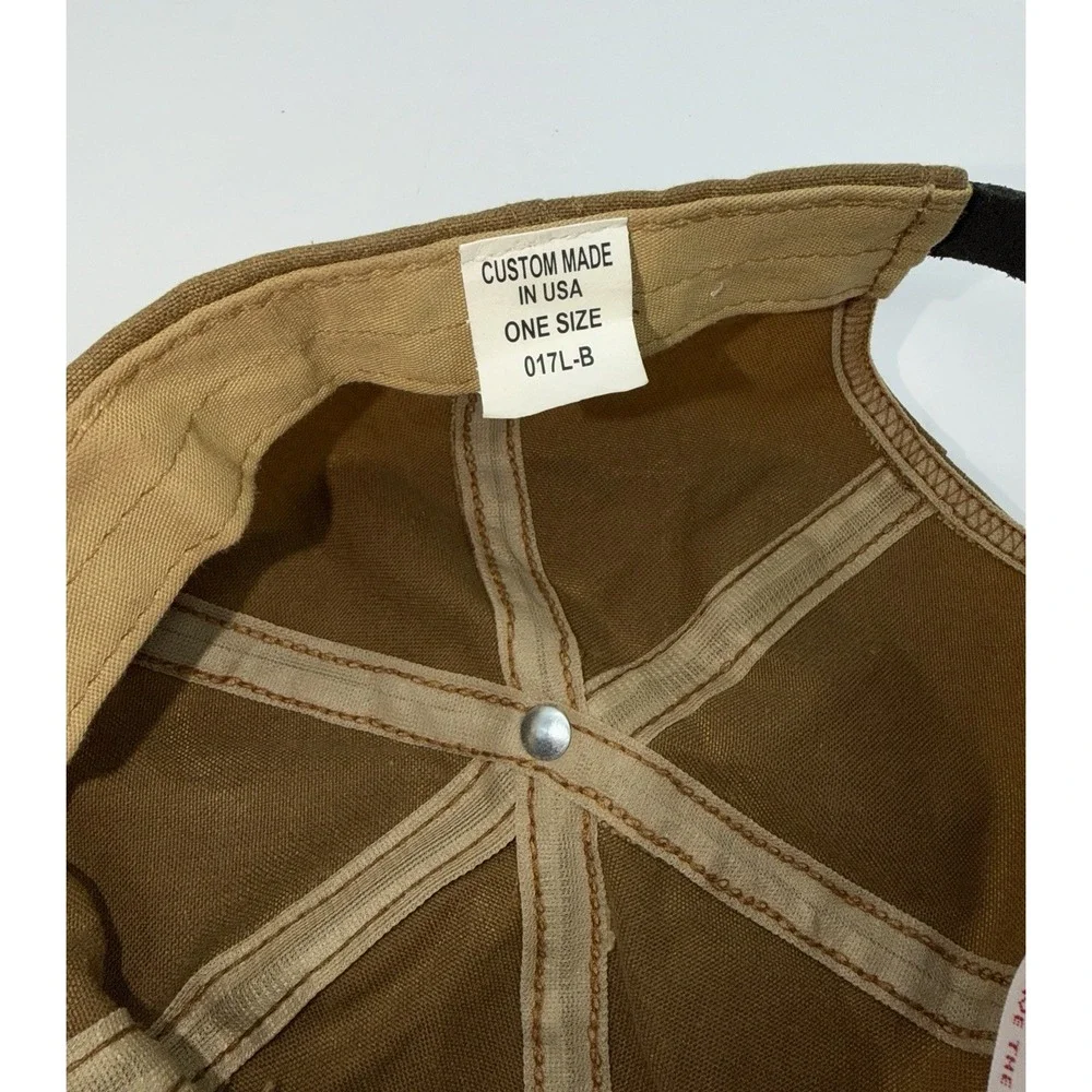 FILSON Cap Hat (017L-B) Waxed Cloth Canvas Leather Strap Outdoor Hunting USA